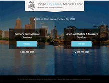 Tablet Screenshot of bridgecitymedical.com
